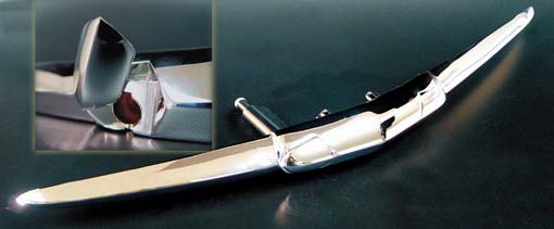 trunk handle chrome 1951 , chrome plated, by Carpenter Ind