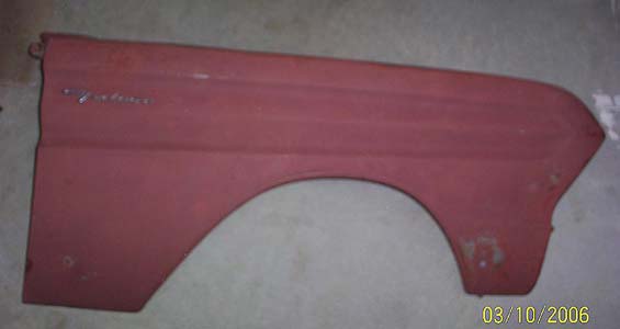 1969 Ford falcon front fender #9